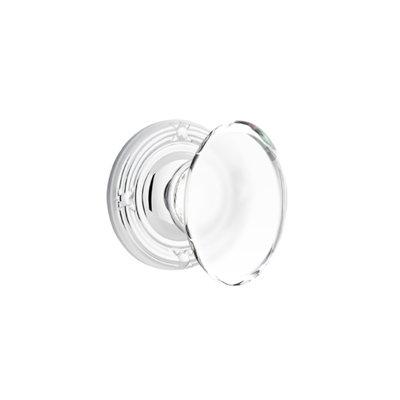 Emtek Passage Knobset w/ Ribbon & Reed and Hampton Glass Knob