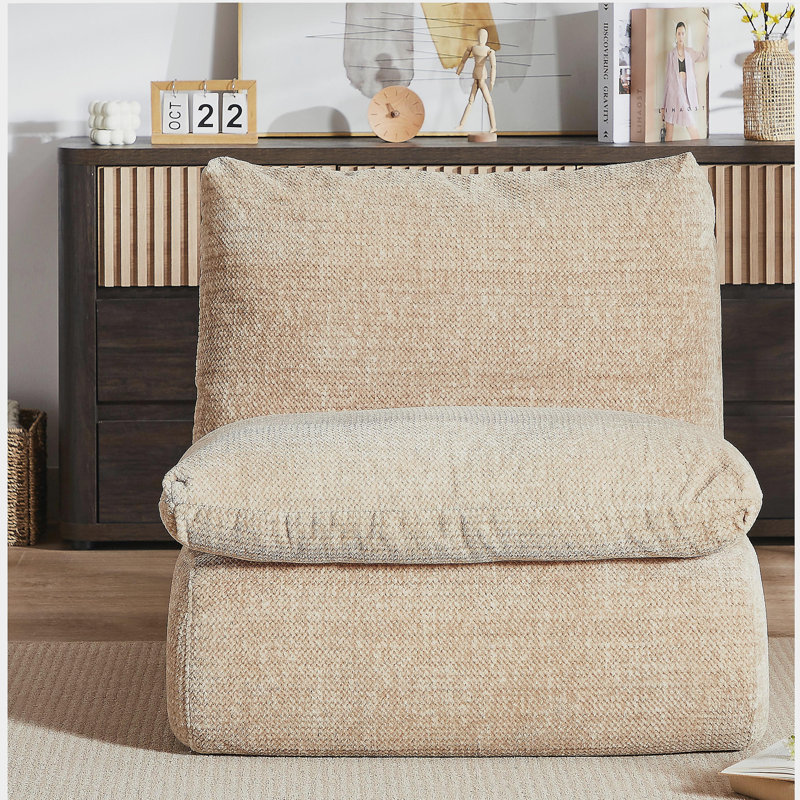 Fauteuil Liyasi, Tissu crème