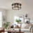 Kaelum 3-Light Dimmable Crystal Flush Mount Ceiling Light