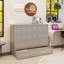 Lit escamotable double avec grands tiroirs, gris-121382296