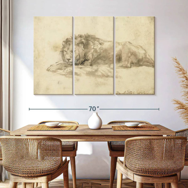 Brampt Reclining Lion, 42" H x 65" W