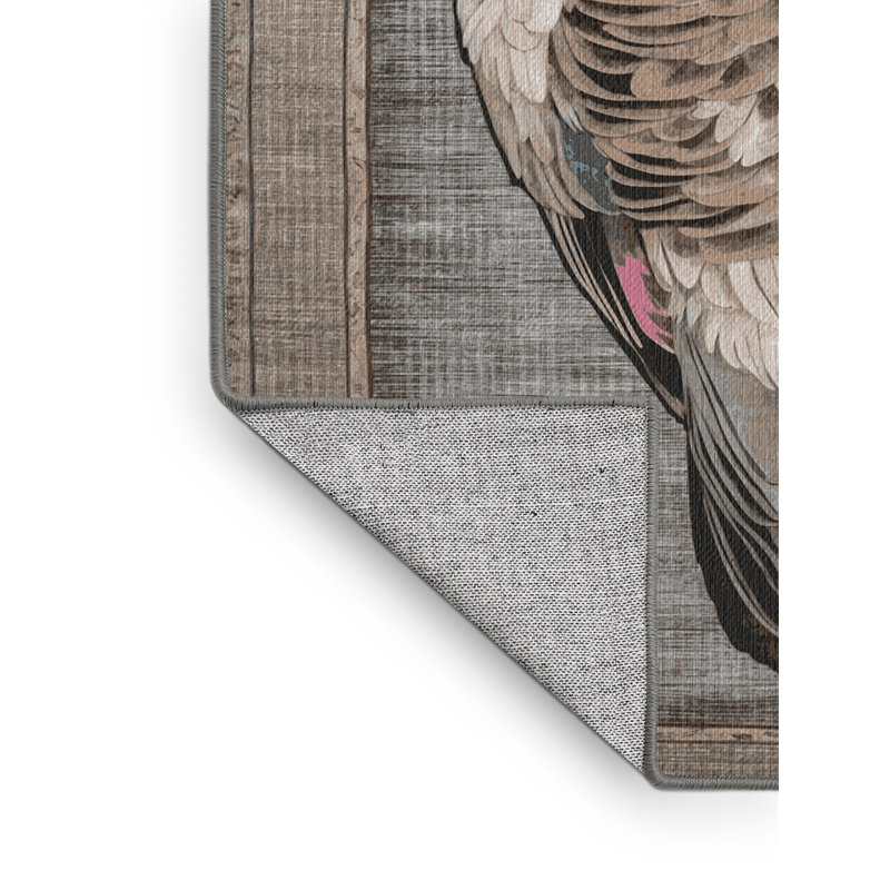  Tapis lavable Cape Turtle Dove Birds, Carré 8 pi