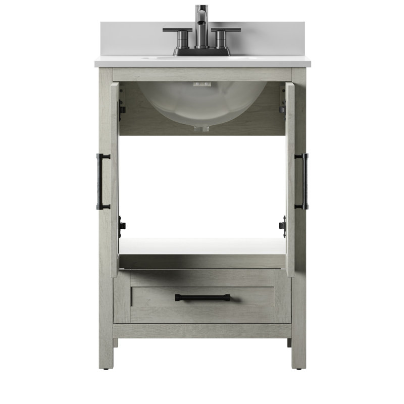 Ensemble de meuble-lavabo simple 24 po Hunstant, Chêne Fairfax