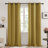 Grommet Top Thermal Insulated Room Darkening Window Curtain Panels (Set of 2)-102059013-102059003