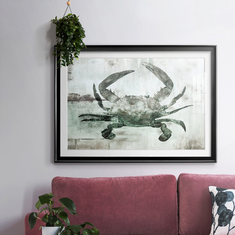 Neutre crabe I, impression sur papier, Noir, H 27 po x l 39 po x P 1,5 po