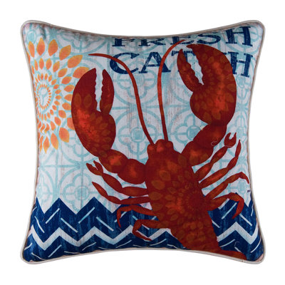 Catch Digital Print Throw Pillow