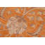 Tapis en laine orange à motif floral rectangulaire de 9 pi 9 po x 13 pi 7 po fabriqué à la main et noué à la main Baccio