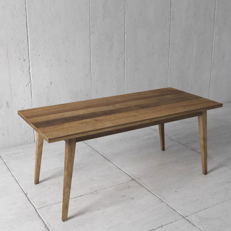 Fleener Teak Solid Wood Dining Table