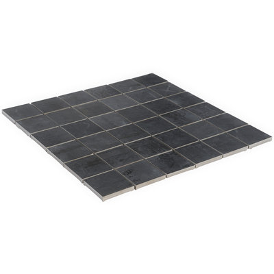 Carreau de mosaïque en porcelaine aspect métal 2 po x 2 po Angela Harris (0,92 pi2 / boîte)