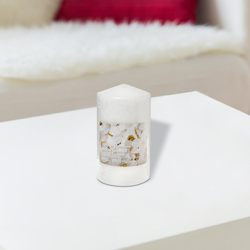 Pilier parfumé Sweet Jasmine - ensemble de 6, H 5 po x l 2,75 po x P 2,75 po