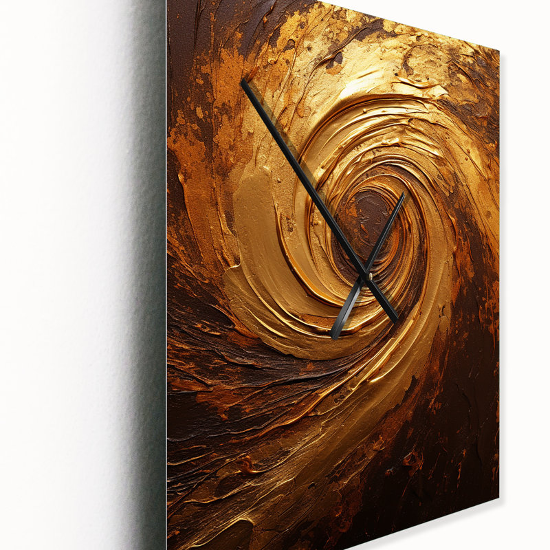 Binita - Horloge murale spirales abstraites, Moyen