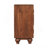 Solid Wood Arco Groove Sideboard,2-Doors,Brown