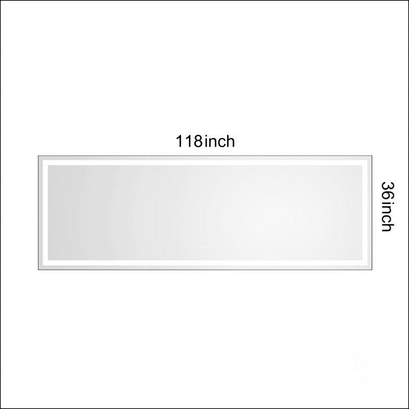 Miroir de salle de bain à DEL avec structure en aluminium