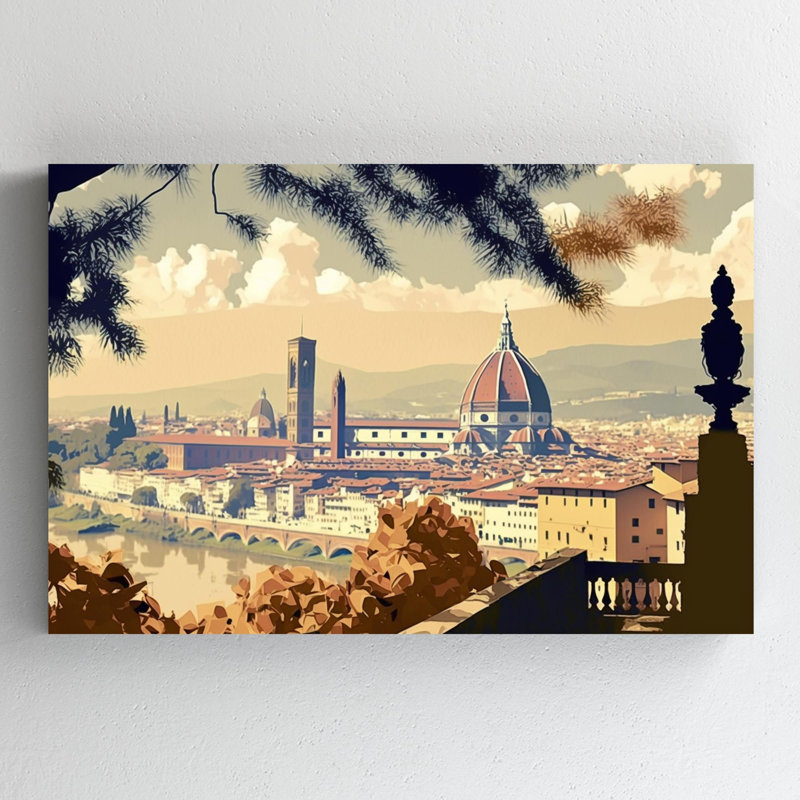 Chateloin, style romantique sur toile, Florence 1, H 11 po x l 14 po x P 1,25 po