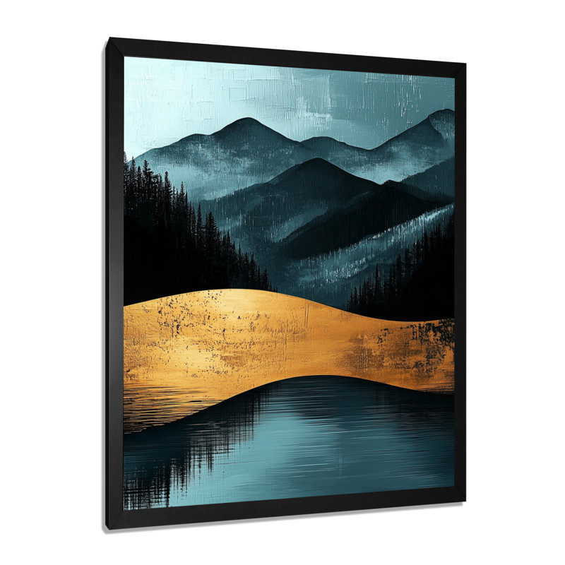 Richgrove - paysages, art mural, H 20 po x l 12 po, Picture Framed, Noir