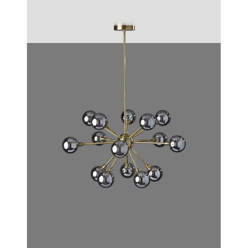 Lorraine Solid Brass 6-Light Chandelier