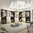 80"-120" Closet System With Door And Wooden Drawers(Adjustable Width)-235816157