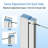 34-36" W X 72" H Frameless Shower Door With 1/4" Clear Tempered Glass-122272261