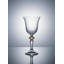 Ensemble de 6 verres à eau avec diamant ambré sur tige-386304589