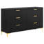 Commode 6 tiroirs Paulk - noir-2011852297