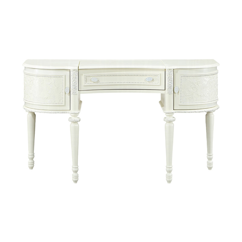 BUREAU VANITY 52,4 "AVEC MIROIR, IVOIRE