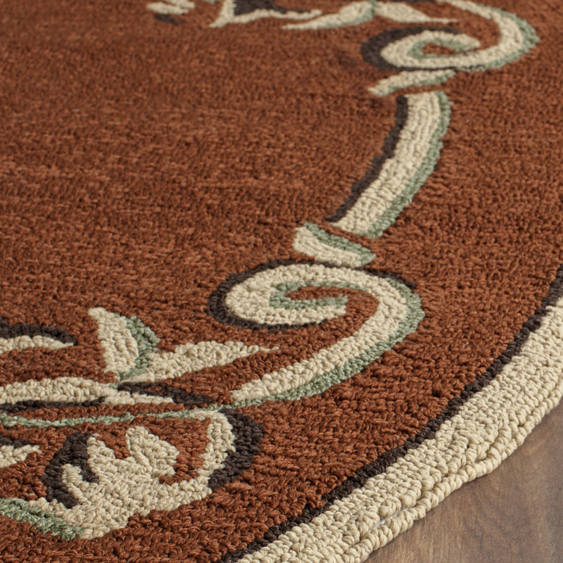 Rockingham Hand Hooked Performance Oriental Rug, Round 6'
