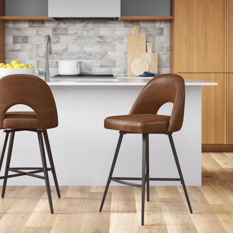 Sabine Counter Stool, Brown, Counter Stool (26" Seat Height)