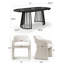 Ensemble de table de salle à manger pour 6 personnes avec table extensible et 6 chaises rembourrées en tissu-547985325