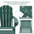 Hdpe Folding Adirondack Chair With Ottoman-2017812408
