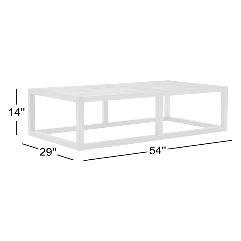 Newbury Outdoor Patio Premium Grade A Teak Wood Coffee Table