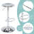 1Pc Bar Stools, Adjustable Height Swivel Bar Stools, Metal Airlift Barstools, Backless Counter Height Bar Chairs for Kitchen Dining Room Pub Cafe-1785791041-1785791047