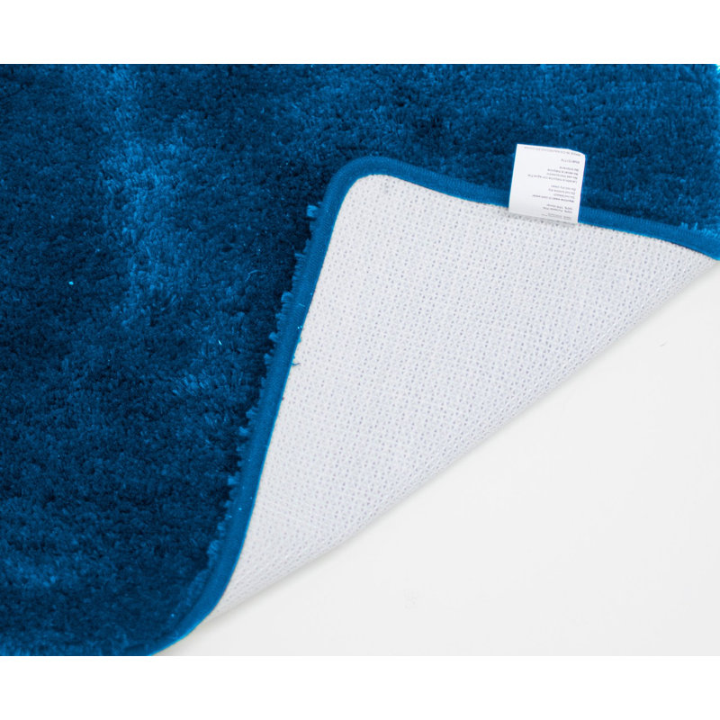 Eiliyah Microfiber Non-Slip Bath Mat, 17" W x 24" L, Yellow