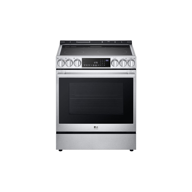 30" 6.3 cu. ft. Smart Slide-in Electric Range with Convection Oven, Stainless Steel