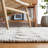 Peetz Hand Loomed Wool/Cotton Southwestern Rug in Blue/Ivory-36065982