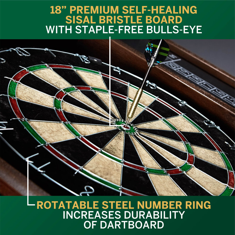 Dartboard and Cabinet Set with Darts