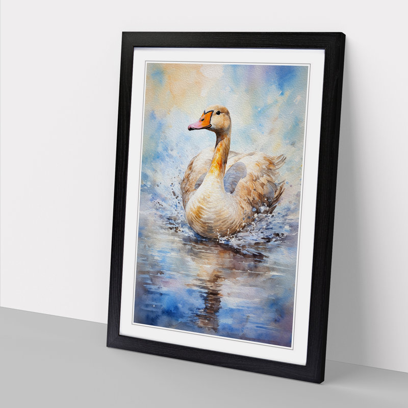 Goose Impressionism - Framed Print