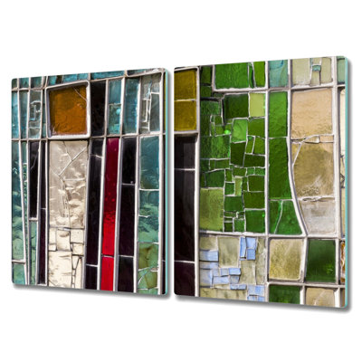 Milliron Irregular Motive Mosaic Abstract Chopping Board