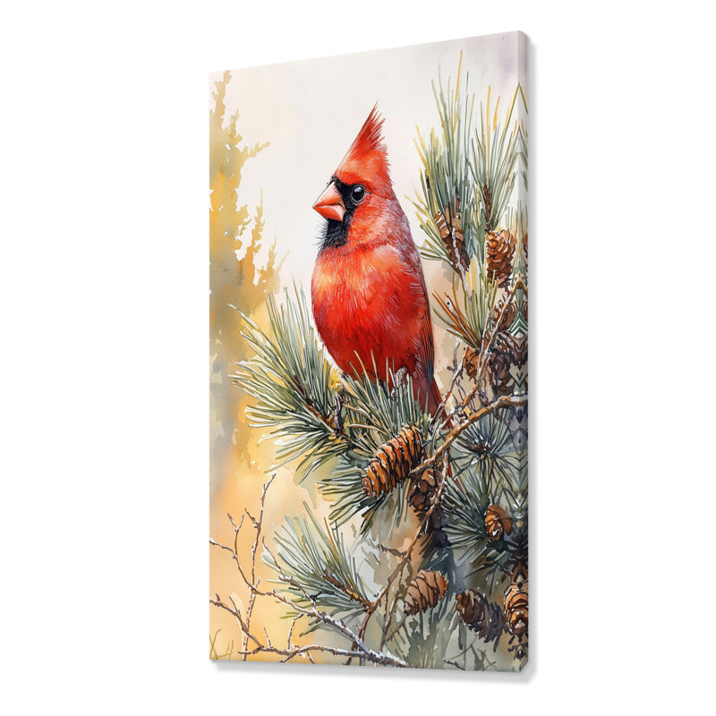 Caterina - animaux, art mural, H 60 po x l 28 po, Toile tendue, Ne s’applique pas
