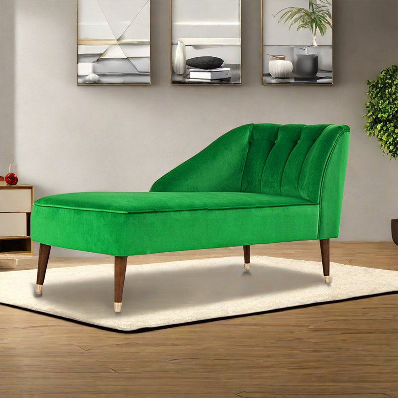Chaise ergonomique en bois massif, Orienté à droite, Vert