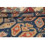 Tapis bleu noué à la main de conception unique 5 pi 11 po x 8 pi 8 po