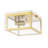 Bechtold Farmhouse Industrial Square Iron/Glass Case LED Flush Mount-2017698224-2066472389