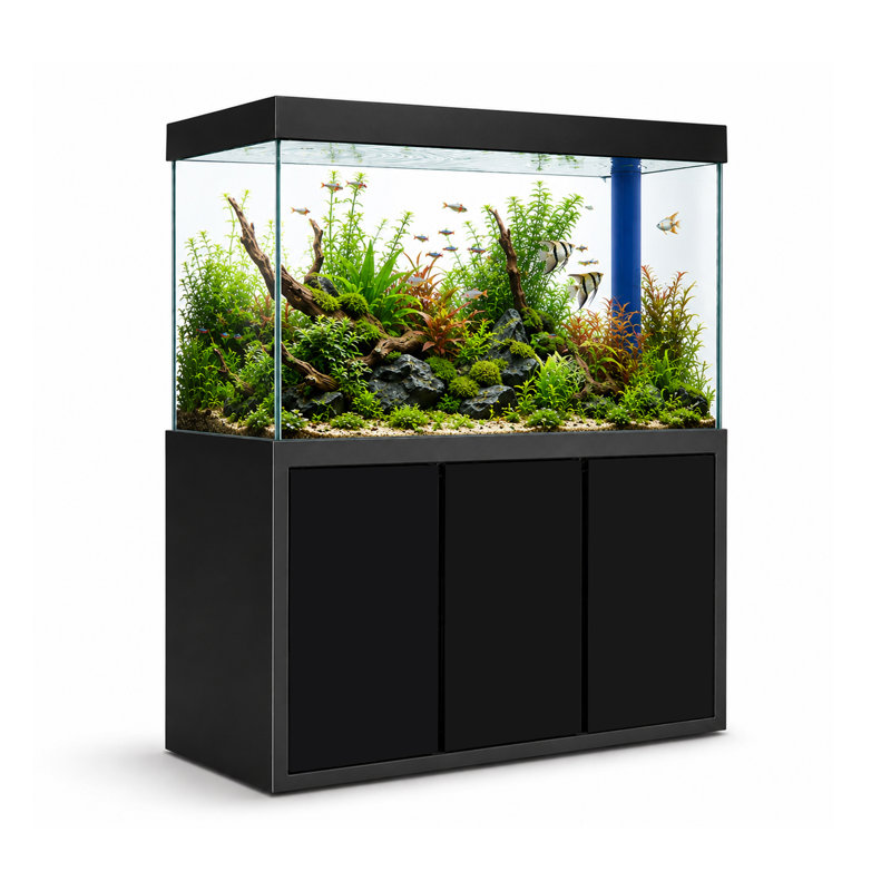 Réservoir d'aquarium 50 gallons, Noir, 175 gallons (H 51 po x l 14 po x P 24 po)