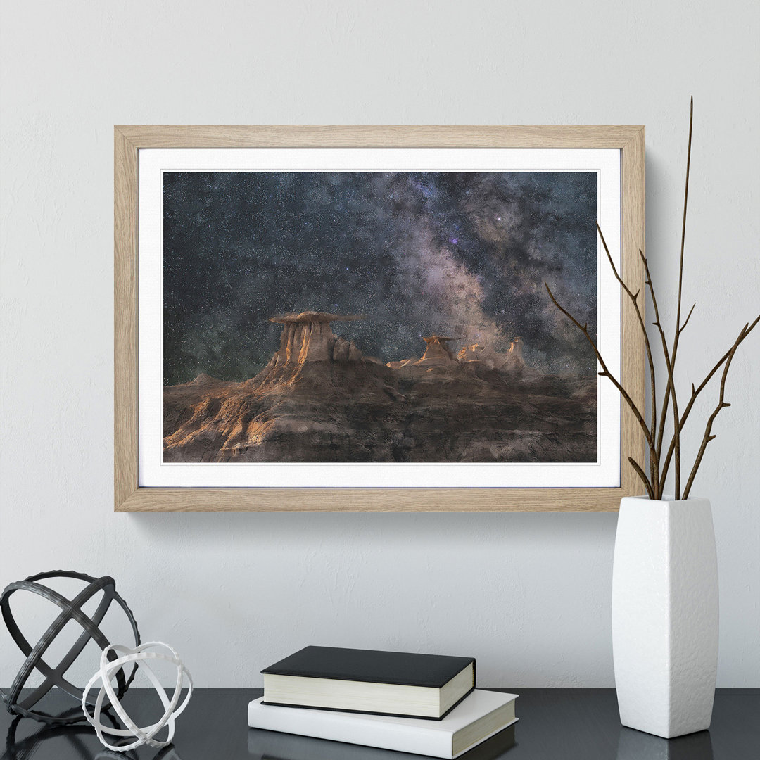 Badlands in South Dakota - Picture Frame Painting