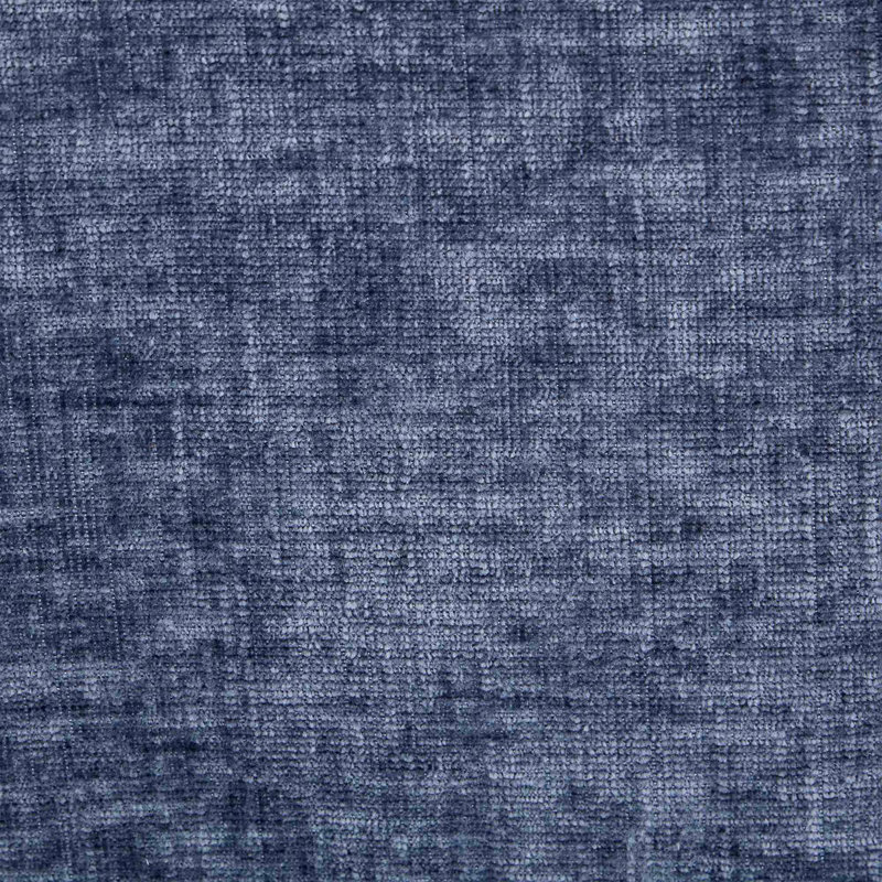 Ensemble de 2 chaises de salle à manger de style Mid-Century moderne, dossier courbé recouvert de tissu chenille de ferme avec des clous en cuivre, chaises de cuisine avec pieds en acier inoxydable brossé