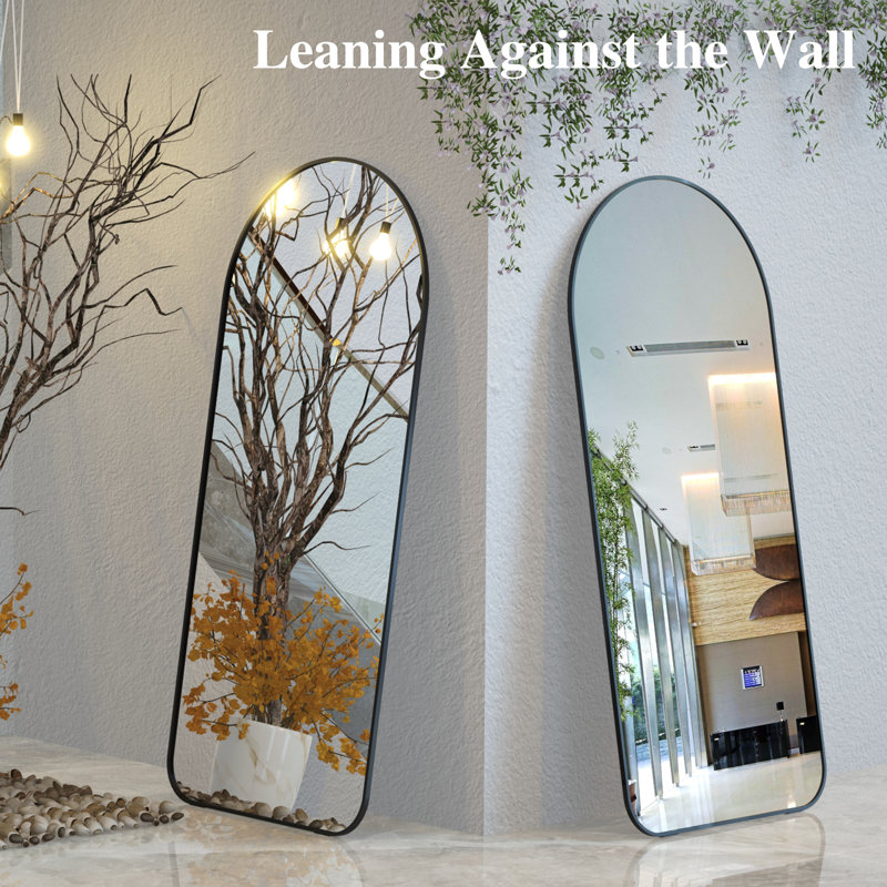 Aluminium Arch Floor Mirror