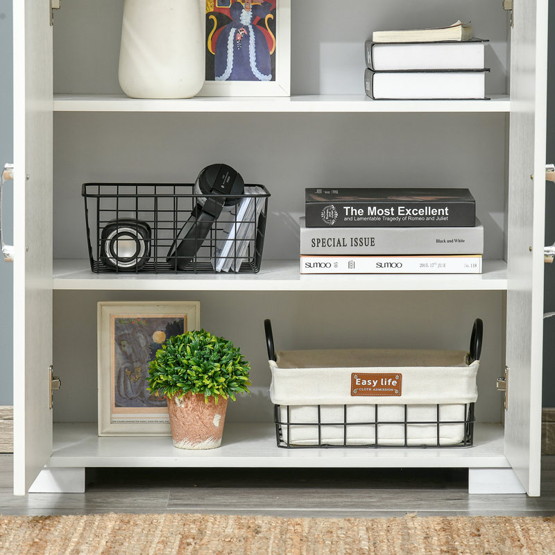 Armoire de cuisine industrielle avec armoire à 4 portes et tablettes de rangement