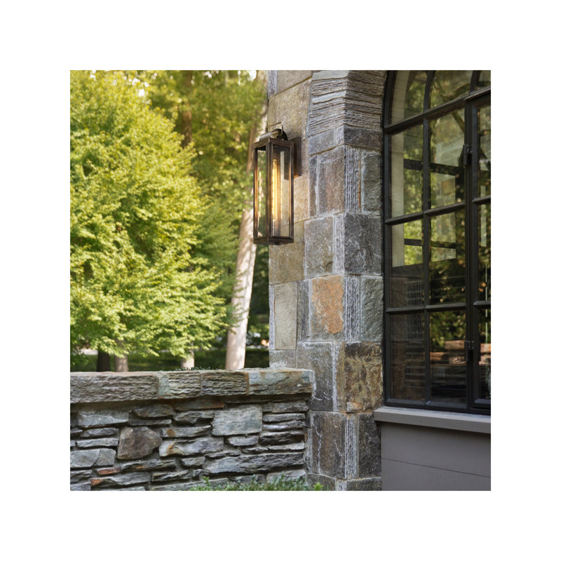 Harbor Sag Outdoor Wall Lantern, 21.25" H x 5.5" W x 7.5" D, Burnished Bronze