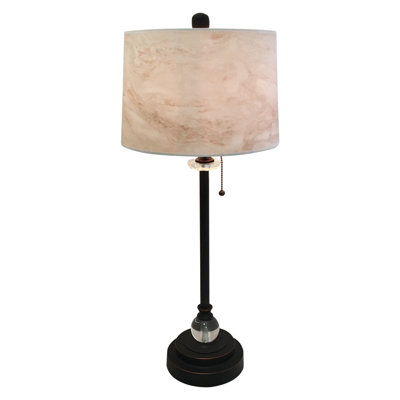 Ensemble de lampe de table 28" marbré texture hardback Rovario