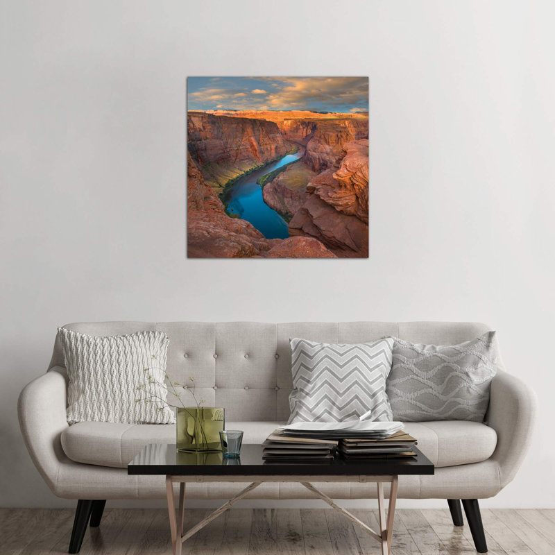 River In Canyon, Horseshoe Bend, Colorado River, Glen Canyon, Arizona by Tim Fitzharris - Wrapped Canvas Print