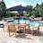 6 Piece Set, Weston Table with 4 Chairs, 10-Foot Rectangular Umbrella Orange-90563806-122872627